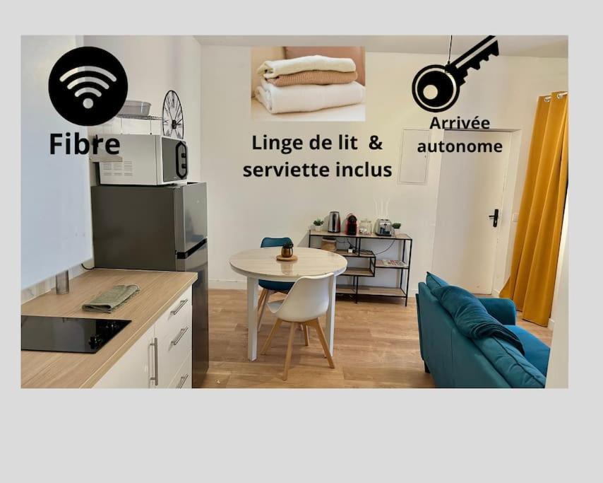 T2 , Hypercentre , Fibre ,gare Apartment